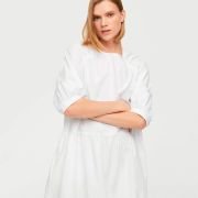 Puffed sleeves cotton dress (Demo)