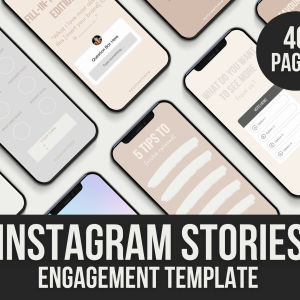 instagram stories engagement template