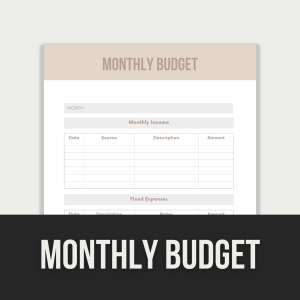 monthly budget