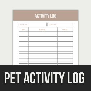 pet activity log