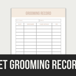 pet grooming record