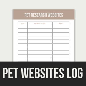 pet websites log