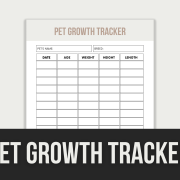 pet growth tracker