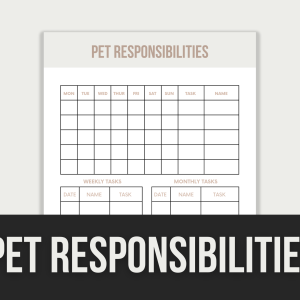 pet responsibilities