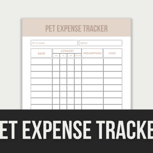 pet expense tracker