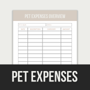 pet expenses