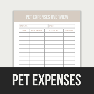 pet expenses