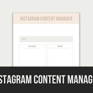 instagram content manager