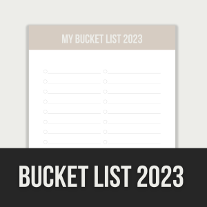 bucket list 2023