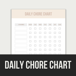 daily chore chart