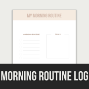 morning routine log 2