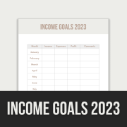 income goals 2023