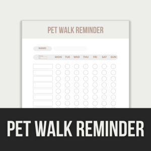 pet walk reminder