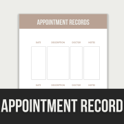 appointment records