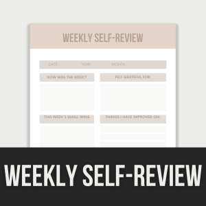 weekly self-review