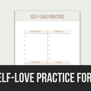 self-love practice form