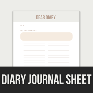 daily journal sheet