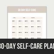 30-day self care plan