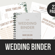 wedding binder