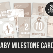 baby milestone cards