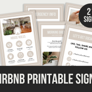 airbnb printable signs