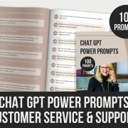 chatgpt power prompts customer service & support