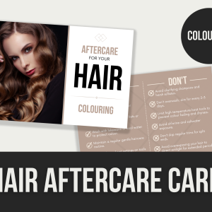 hair aftercare card