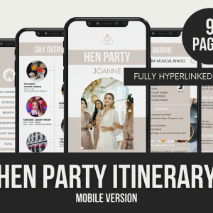hen party itnerary
